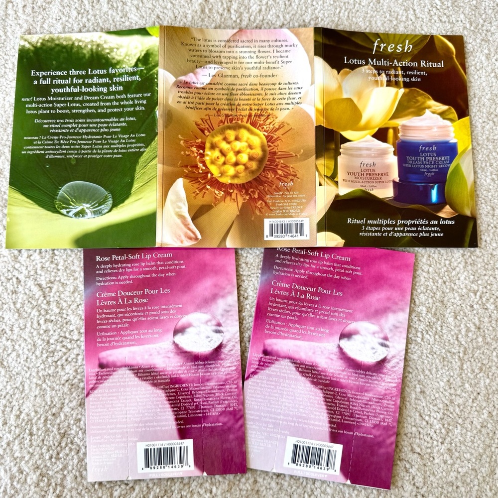 FRESH Lotus Youth Preserve Moisturizer, Rescue Mask, Dream Face Cream Night Rose - Picture 2 of 2